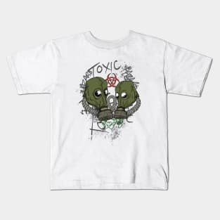 Toxic Biohazard Doomsday Couples Kids T-Shirt